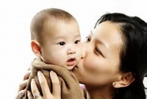 happy mother &amp; infant asian